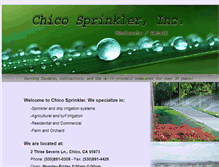 Tablet Screenshot of chicosprinkler.com